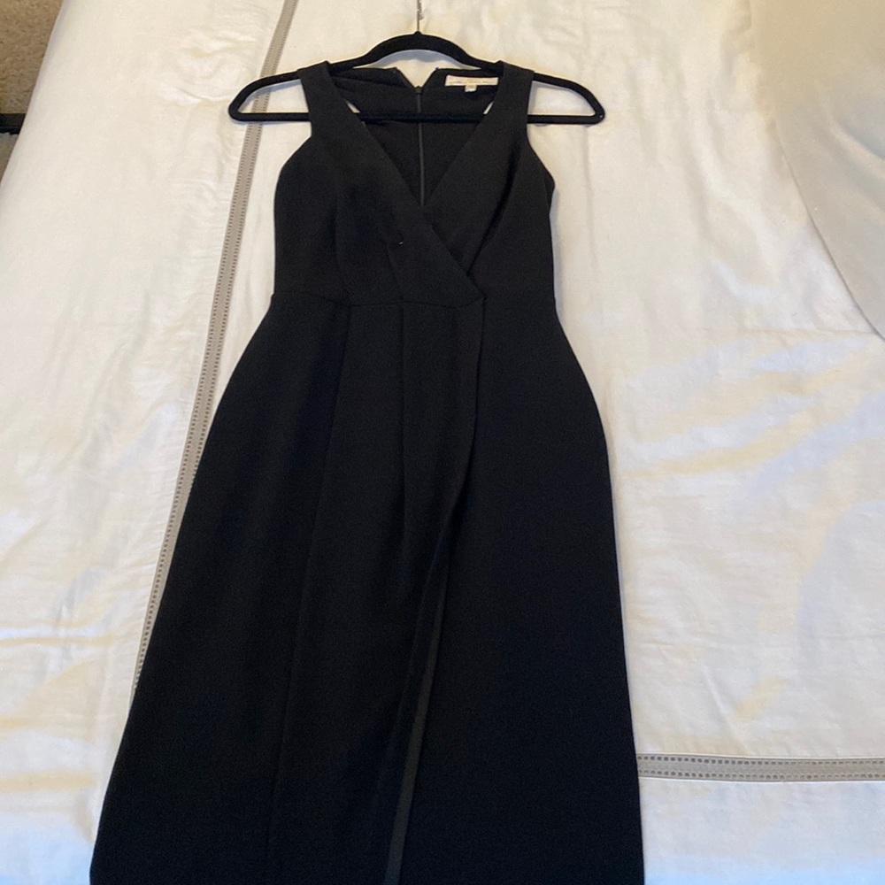 Black floor length cocktail gown